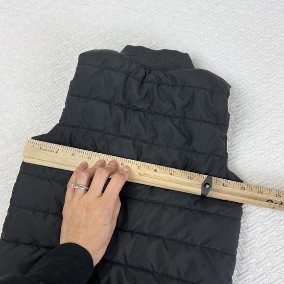 H&M Toddler 18 24M 2T Black Quilted Puffer Fall Vest Jacket Pockets Full Zip - Picture 7 of 10